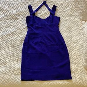 Sapphire blue cocktail dress